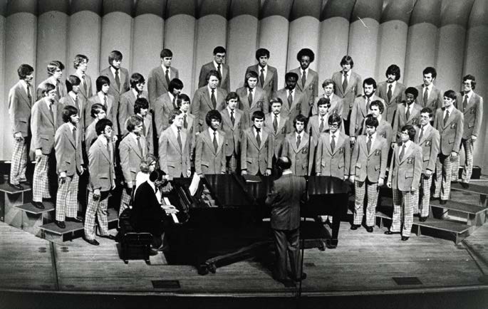 1976 Men's Glee Club performance