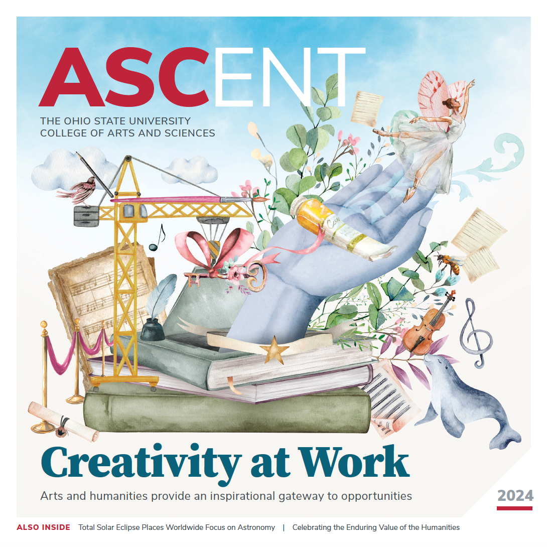 ASCENT cover image featuring a hand coming out of a book