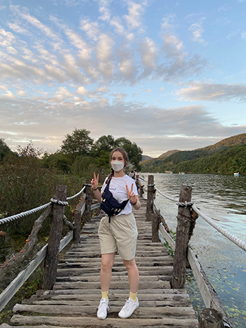 Shelby Gogal on Nami Island.