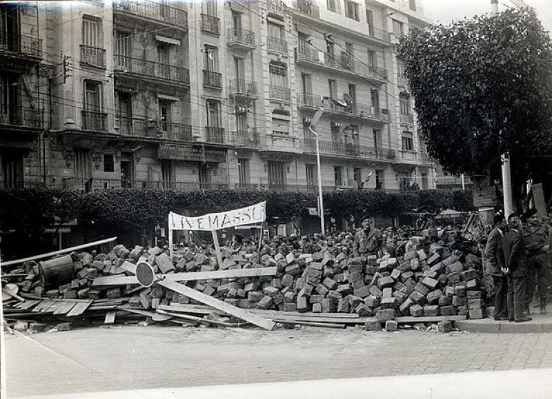 Barricades in Algeria