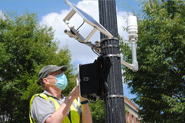 Measuring temperature on Ohio State's campus